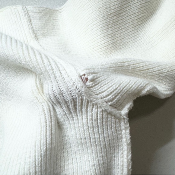 Free People Easy Street Crop Pullover Sweater Oversized Rib Crewneck Moonglow - Picture 8 of 13